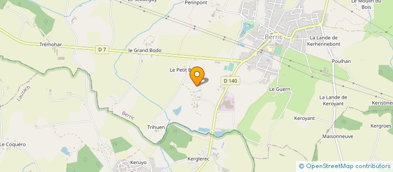 localisation de l'entreprise ALIM'OSMOSE à BERRIC
