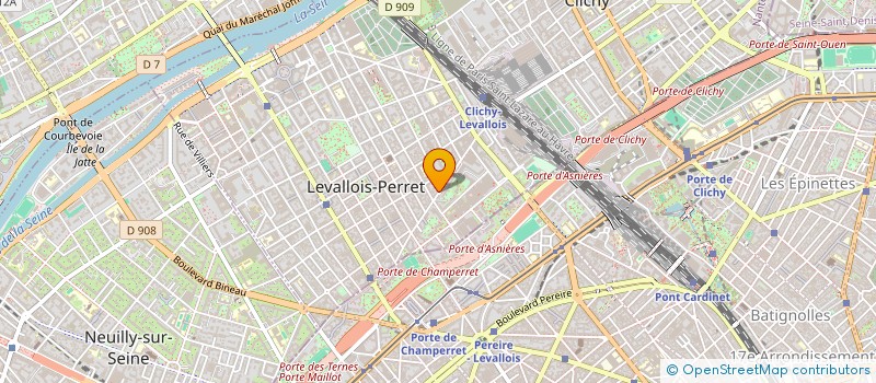 localisation de l'entreprise ALIM PLUS à LEVALLOIS-PERRET