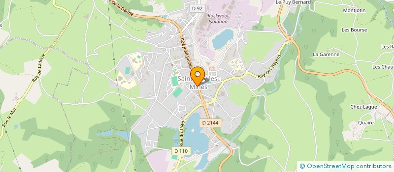 localisation de l'entreprise ALIM'SERVICES à SAINT-ELOY-LES-MINES