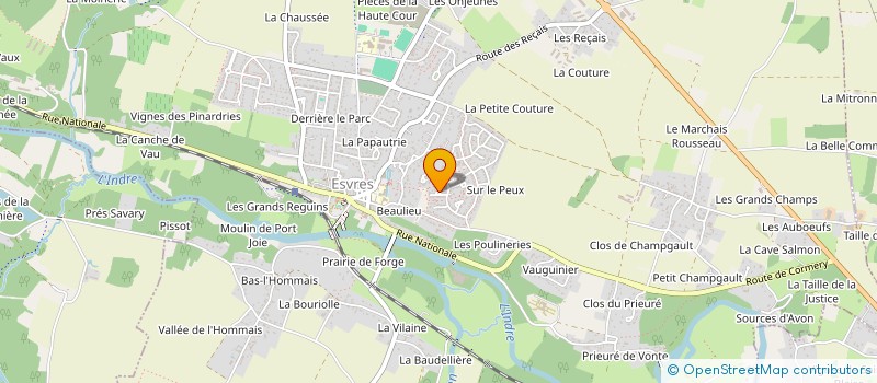 localisation de l'entreprise ALIM SERVICES  ESVRES