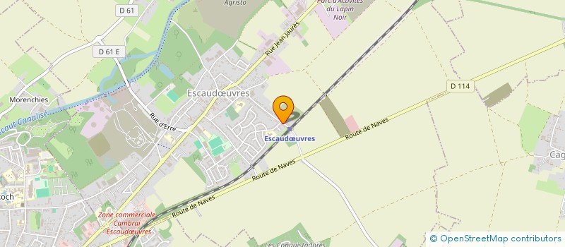 localisation de l'entreprise ALIMA  ESCAUDUVRES