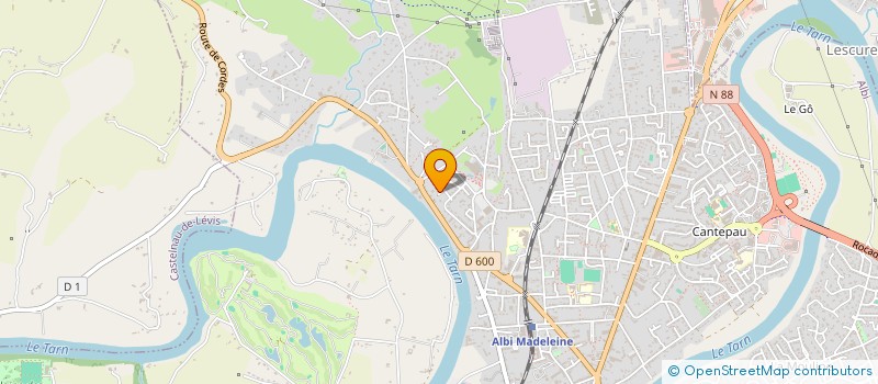 localisation de l'entreprise ALIMA à ALBI