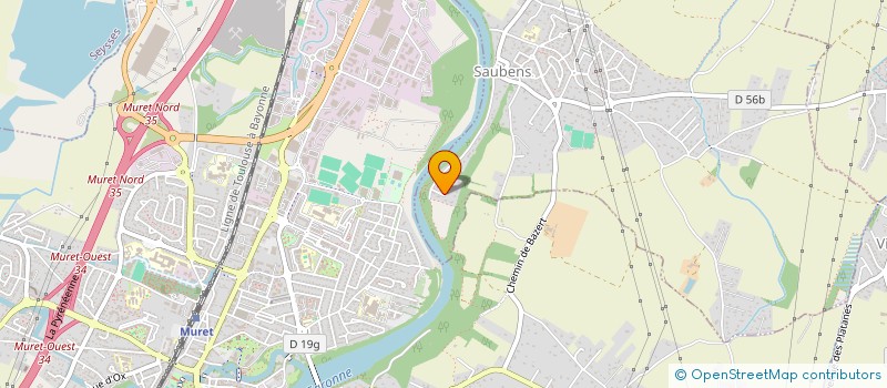 localisation de l'entreprise ALIMAR 9  SAUBENS