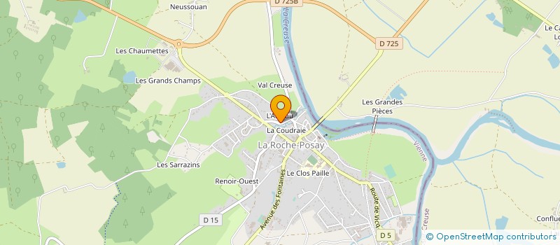 localisation de l'entreprise ALIMAX DISTRIBUTION à LA ROCHE-POSAY