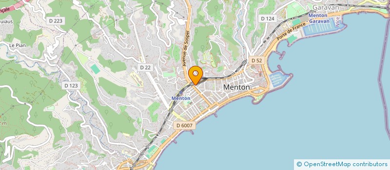 localisation de l'entreprise ALIMBENDRIS  MENTON
