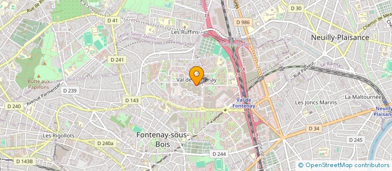 localisation de l'entreprise ALIMENE TRANSPORT à FONTENAY-SOUS-BOIS
