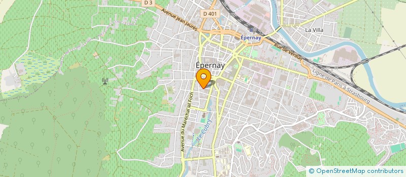 localisation de l'entreprise ALIMENTAIRE A DOMICILE à EPERNAY