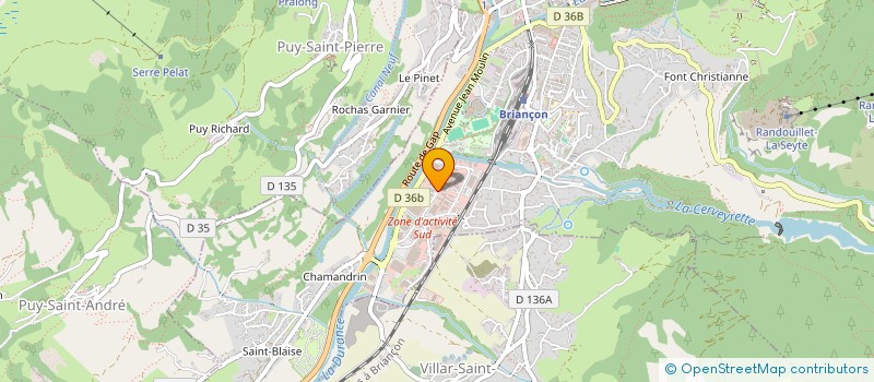 localisation de l'entreprise ALIMENTAIRE F.B à BRIANCON