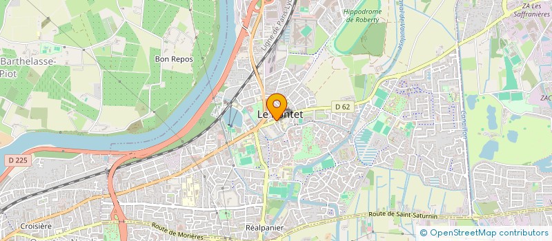 localisation de l'entreprise ALIMENTATION 2 LAPOSTE  LE PONTET