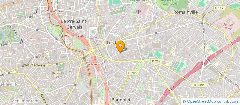 localisation de l'entreprise ALIMENTATION 91 à LES LILAS