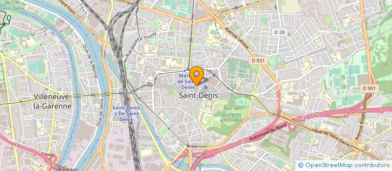 localisation de l'entreprise ALIMENTATION 93 à SAINT-DENIS