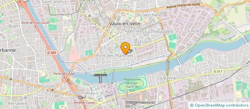 localisation de l'entreprise ALIMENTATION A PETITS PRIX  VAULX-EN-VELIN