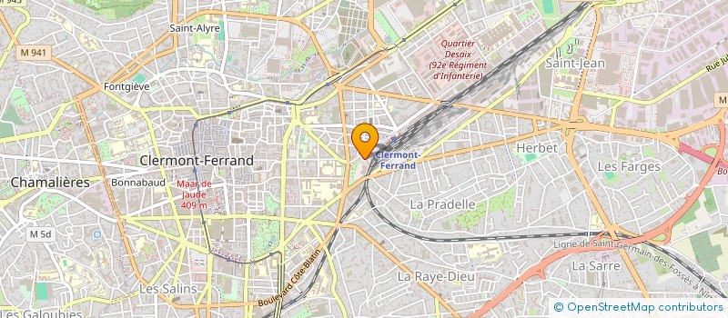 localisation de l'entreprise ALIMENTATION ALI  CLERMONT-FERRAND