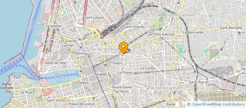 localisation de l'entreprise ALIMENTATION ARIANA  MARSEILLE