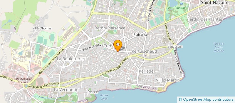 localisation de l'entreprise ALIMENTATION AVENUE à SAINT-NAZAIRE