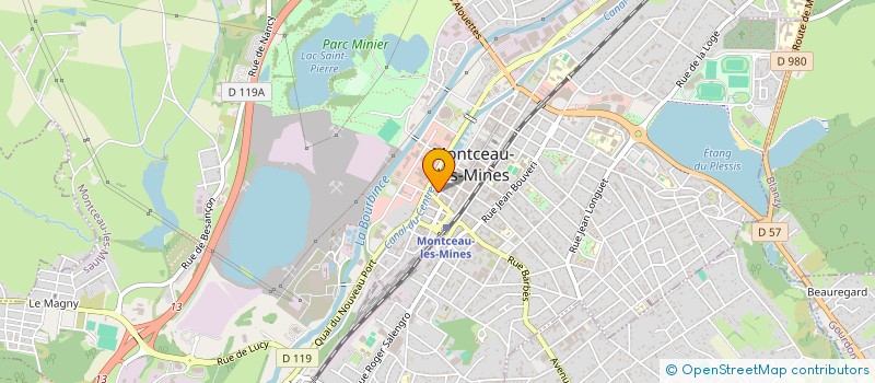 localisation de l'entreprise ALIMENTATION BBA à MONTCEAU-LES-MINES