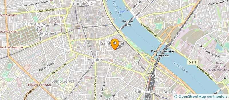 localisation de l'entreprise ALIMENTATION BOUCHERIE ALI à BORDEAUX