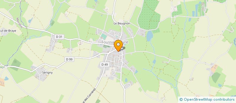 localisation de l'entreprise ALIMENTATION BOUCHERIE DE FOUSSAIS à FOUSSAIS-PAYRE