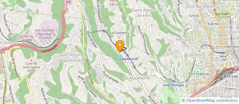 localisation de l'entreprise ALIMENTATION CAMELIA à NICE