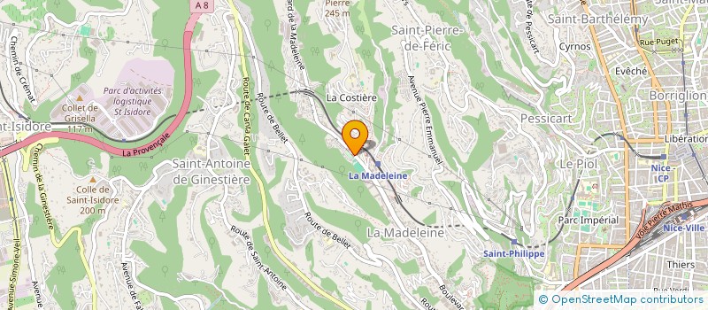 localisation de l'entreprise ALIMENTATION CAMELIAS  NICE