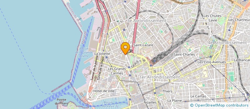 localisation de l'entreprise ALIMENTATION CAMILLE PELLETAN à MARSEILLE