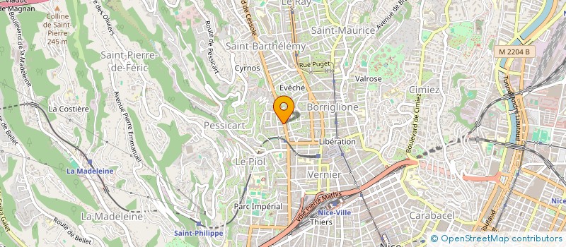 localisation de l'entreprise ALIMENTATION DE CESSOLE à NICE