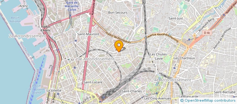 localisation de l'entreprise ALIMENTATION DE LA BELLE DE MAI à MARSEILLE