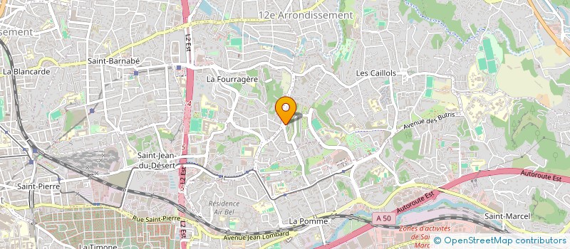 localisation de l'entreprise ALIMENTATION DE LA GRANDE BASTIDE à MARSEILLE 12