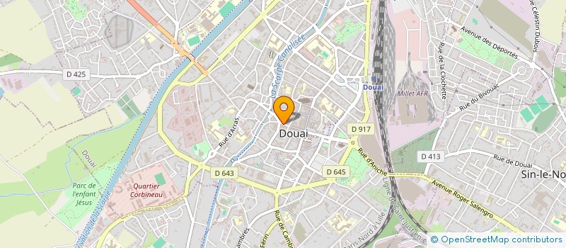 localisation de l'entreprise ALIMENTATION DE LA MAIRIE à DOUAI