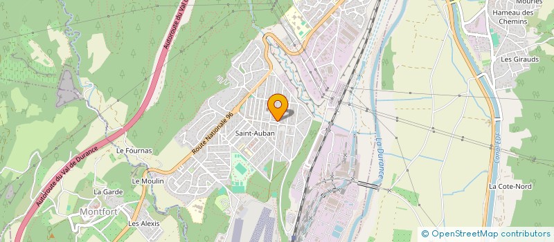 localisation de l'entreprise ALIMENTATION DE LA PLACE  CHATEAU-ARNOUX-SAINT-AUBAN