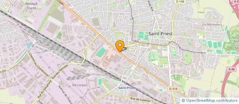 localisation de l'entreprise ALIMENTATION DE SAISON  SAINT-PRIEST