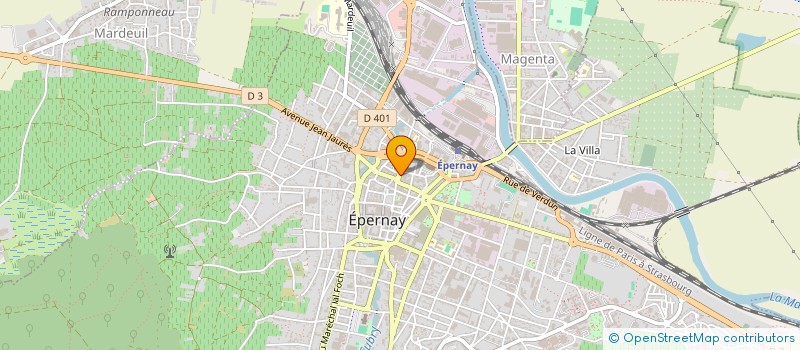 localisation de l'entreprise ALIMENTATION DU PRESSOIR à EPERNAY