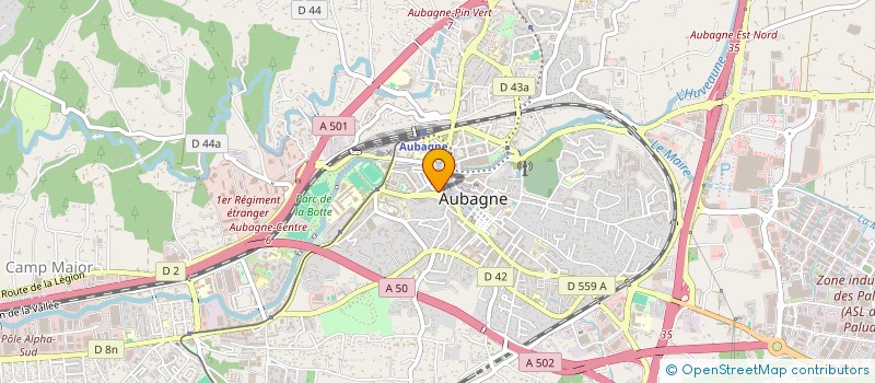 localisation de l'entreprise ALIMENTATION DU SOLEIL à AUBAGNE