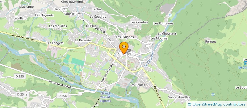 localisation de l'entreprise ALIMENTATION DUNOYER à SAMOENS