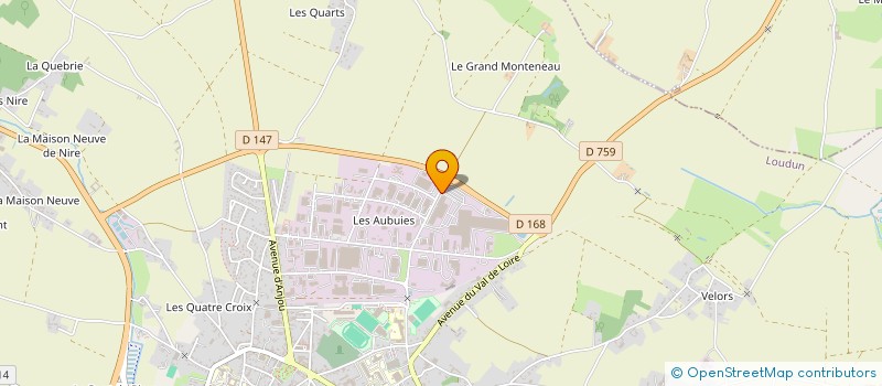 localisation de l'entreprise ALIMENTATION FABRICATION TRANSFORMATION ELEVAGE  LOUDUN