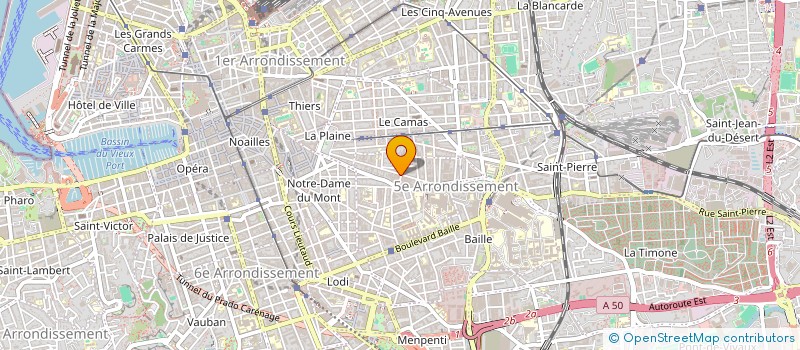 localisation de l'entreprise ALIMENTATION FERRARI à MARSEILLE