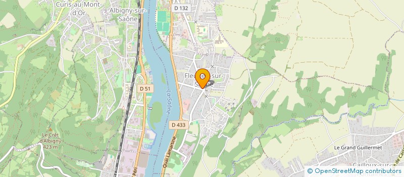 localisation de l'entreprise ALIMENTATION FLEURENTINE  FLEURIEU-SUR-SAONE