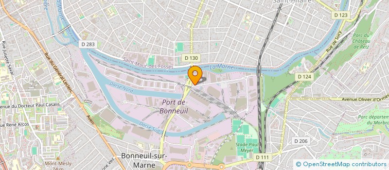 localisation de l'entreprise ALIMENTATION GENERALE  BONNEUIL-SUR-MARNE