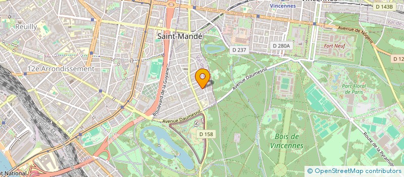 localisation de l'entreprise ALIMENTATION GENERALE à SAINT-MANDE
