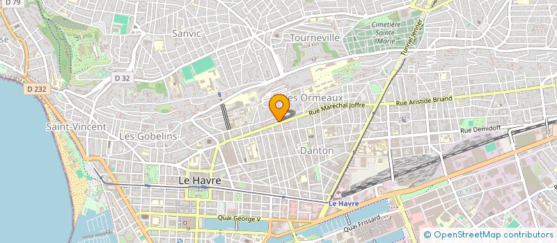 localisation de l'entreprise ALIMENTATION GENERALE COTY SHOP à LE HAVRE