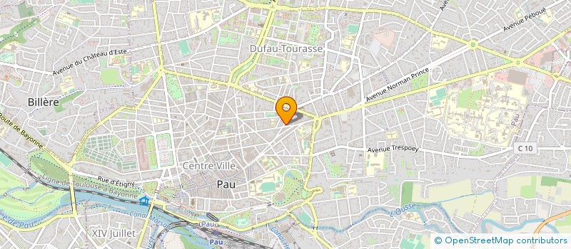 localisation de l'entreprise ALIMENTATION GENERALE DE GAULLE à PAU