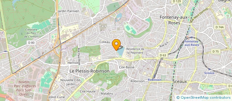 localisation de l'entreprise ALIMENTATION GENERALE DE L'ETANG  LE PLESSIS-ROBINSON
