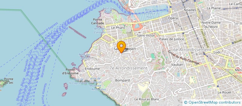 localisation de l'entreprise ALIMENTATION GENERALE DE LA BONNE MERE à MARSEILLE
