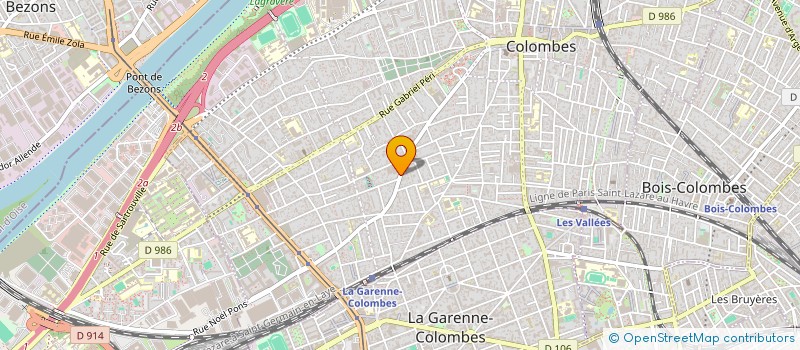localisation de l'entreprise ALIMENTATION GENERALE DE LA GARE à COLOMBES