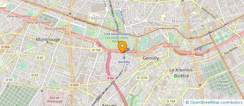 localisation de l'entreprise ALIMENTATION GENERALE DE LA GARE à GENTILLY