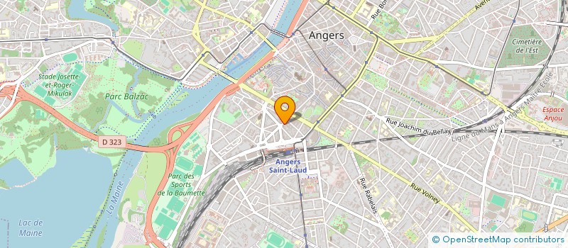 localisation de l'entreprise ALIMENTATION GENERALE DE LA VISITATION à ANGERS
