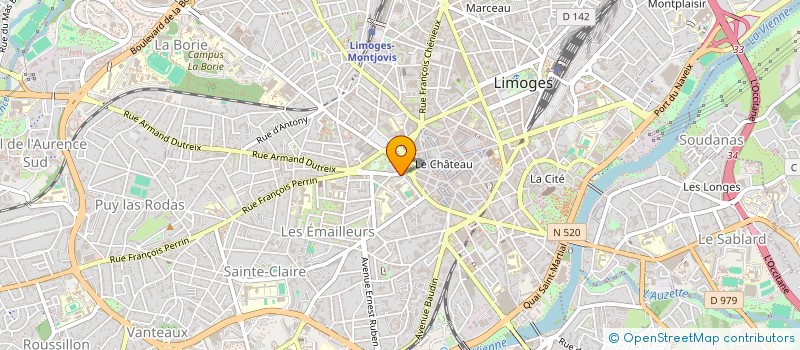 localisation de l'entreprise ALIMENTATION GENERALE DES ARENES à LIMOGES