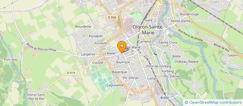 localisation de l'entreprise ALIMENTATION GENERALE DUCLOS à OLORON-SAINTE-MARIE