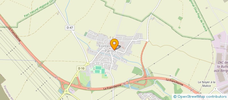 localisation de l'entreprise ALIMENTATION GENERALE LA VALLEE  FONTENAY-EN-PARISIS