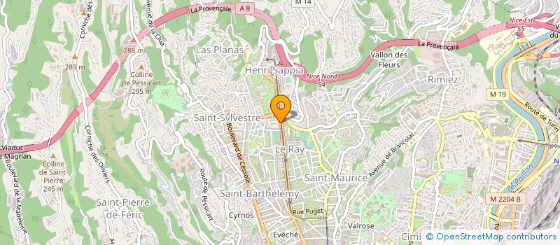 localisation de l'entreprise ALIMENTATION GENERALE MATISSE à NICE